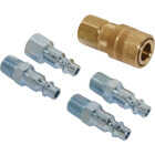 Milton 1/4 In. M-Style Coupler and Plug Kit, (5-Piece) Image 1